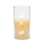 LED GLASS CUP CANDLE 4inc